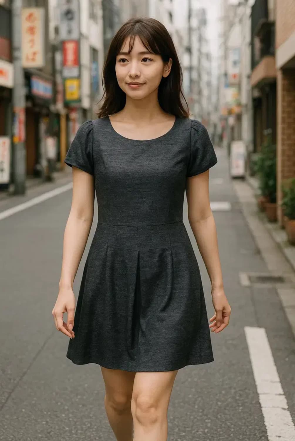 JPN 꾸뛰르브로치 원피스 상품이미지1