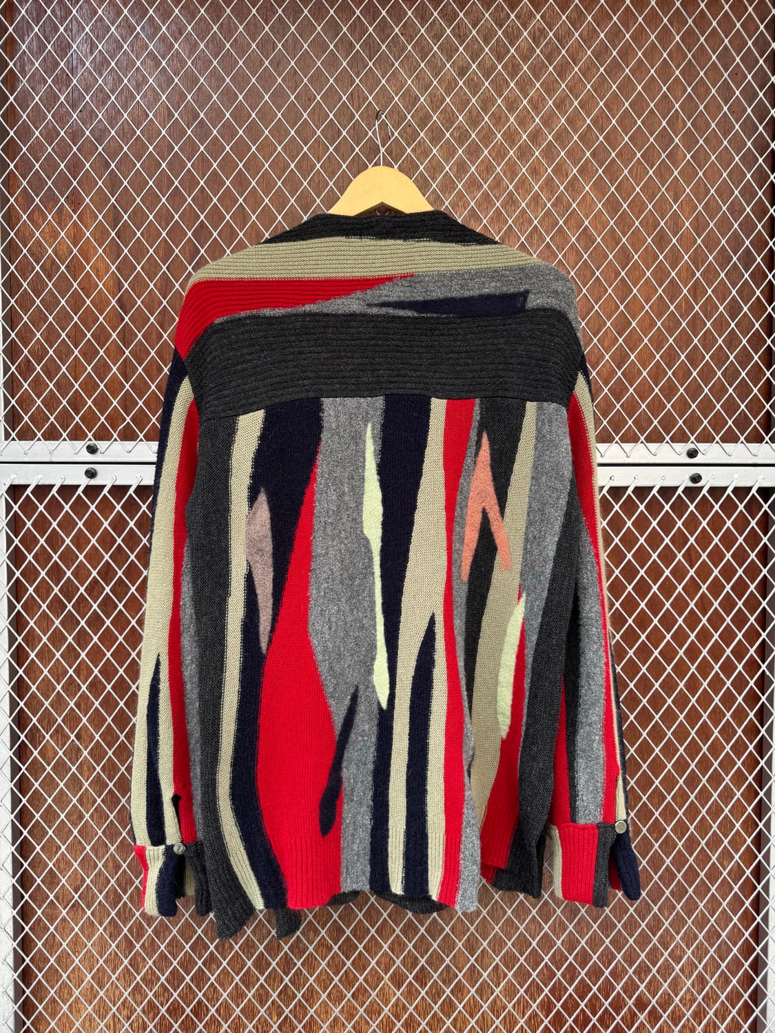 한섬 시스템 SYSTEM 알파카 앙고라 웨스턴 패턴 니트 가디건 F 상품이미지5