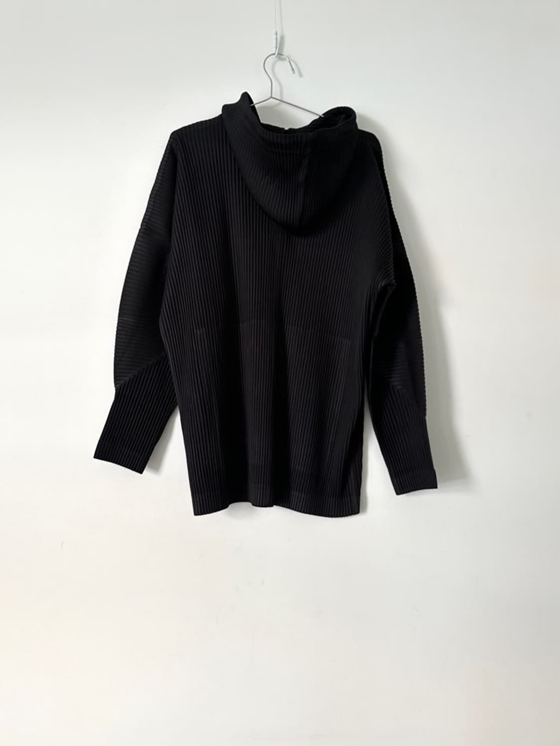 G PLEATS hoody pocket top / black 상품이미지8