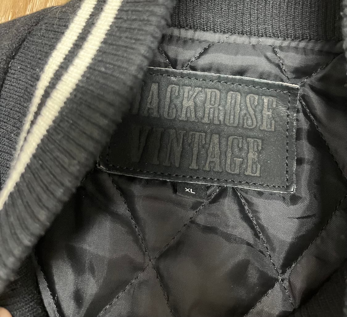 Jackrose 롤링스톤즈 소가죽 바시티 자켓 상품이미지4