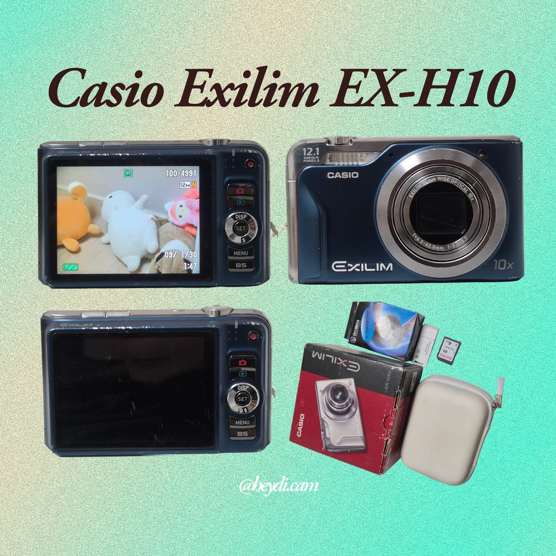 (츄디카)카시오 엑슬림 Casio Exilim EX-h10 블루 상품이미지2