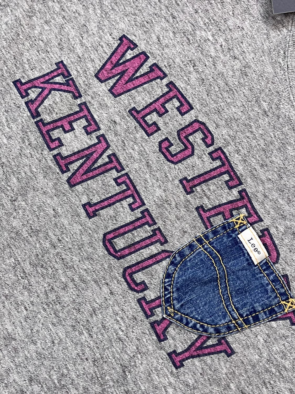 Lee 데님 포켓 반팔 티셔츠 그레이 M #csz3882  상품이미지4