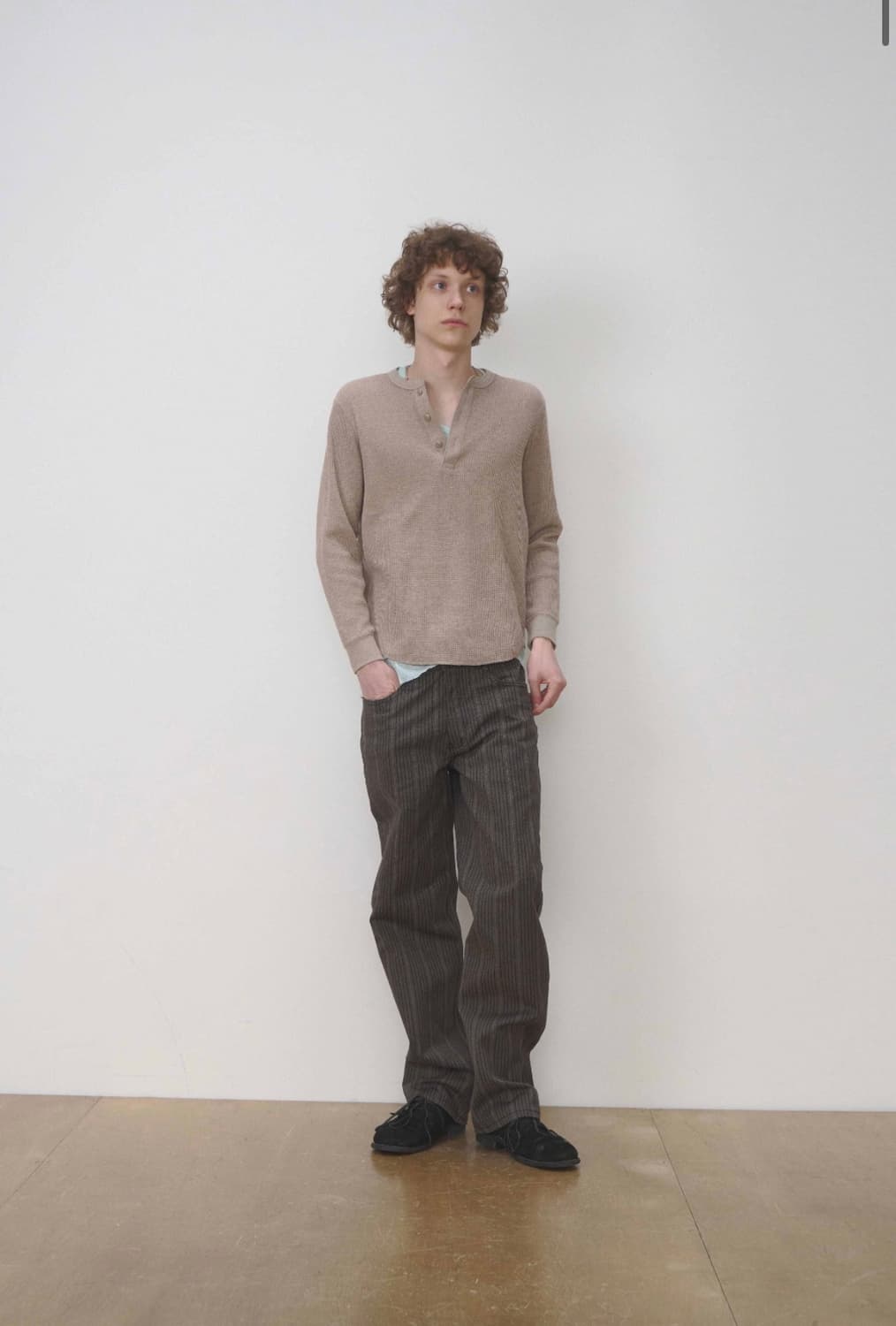 17end 스트라이프 데님진 상품이미지1