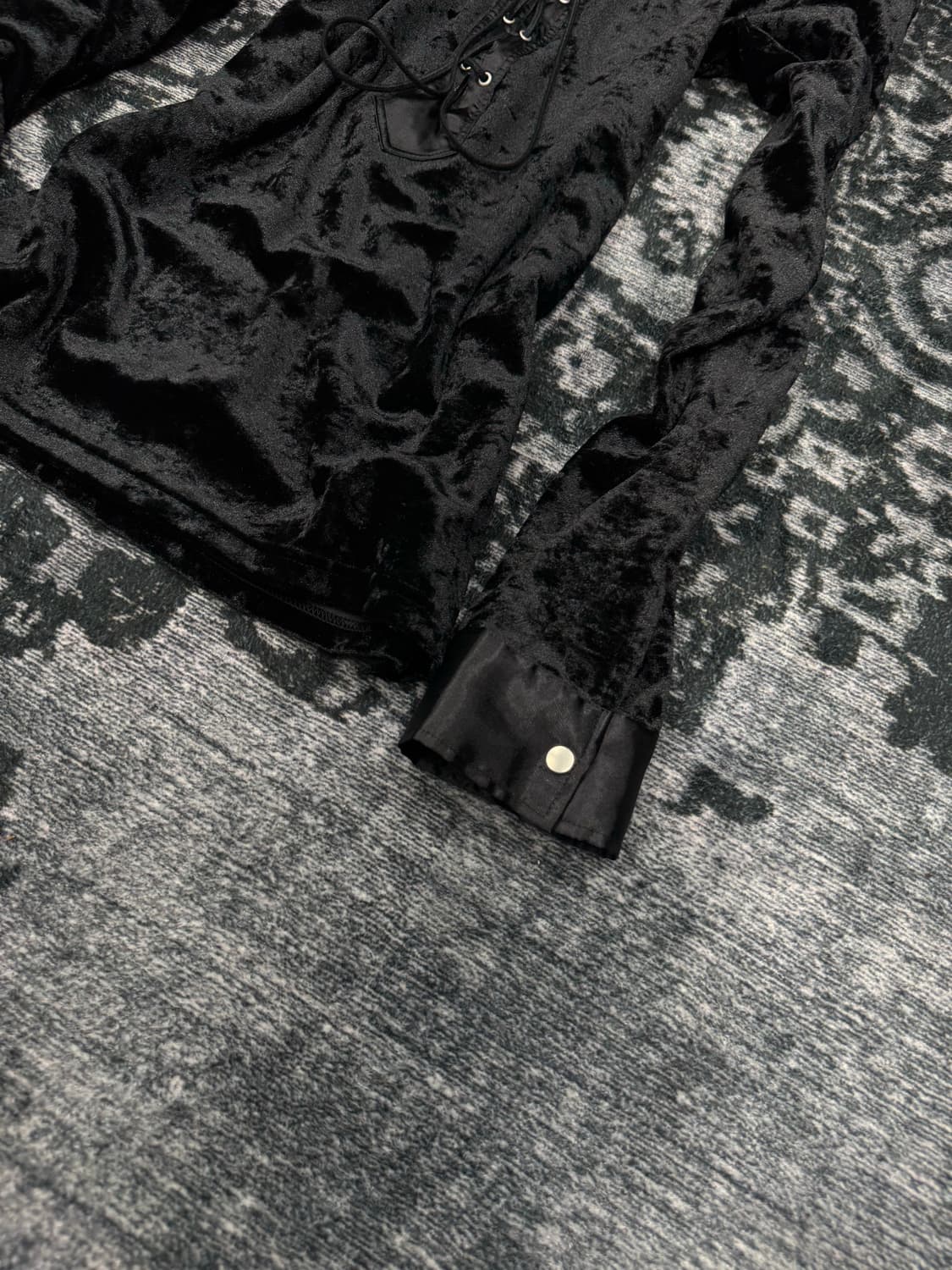Tornado mart 00s archive lace up velour  상품이미지5