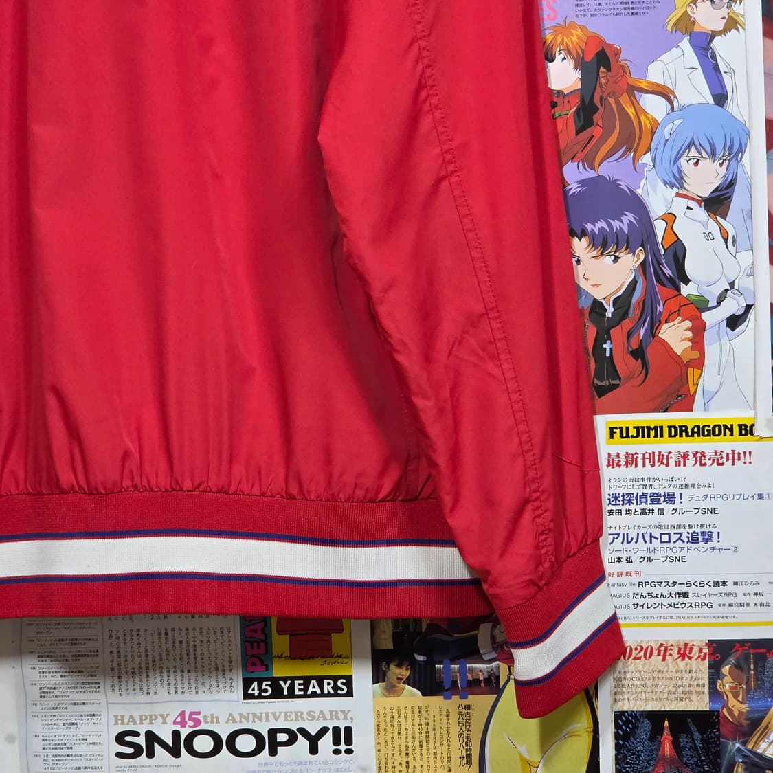 카파 캐나다 레드 패치 바람막이 점퍼 상품이미지8