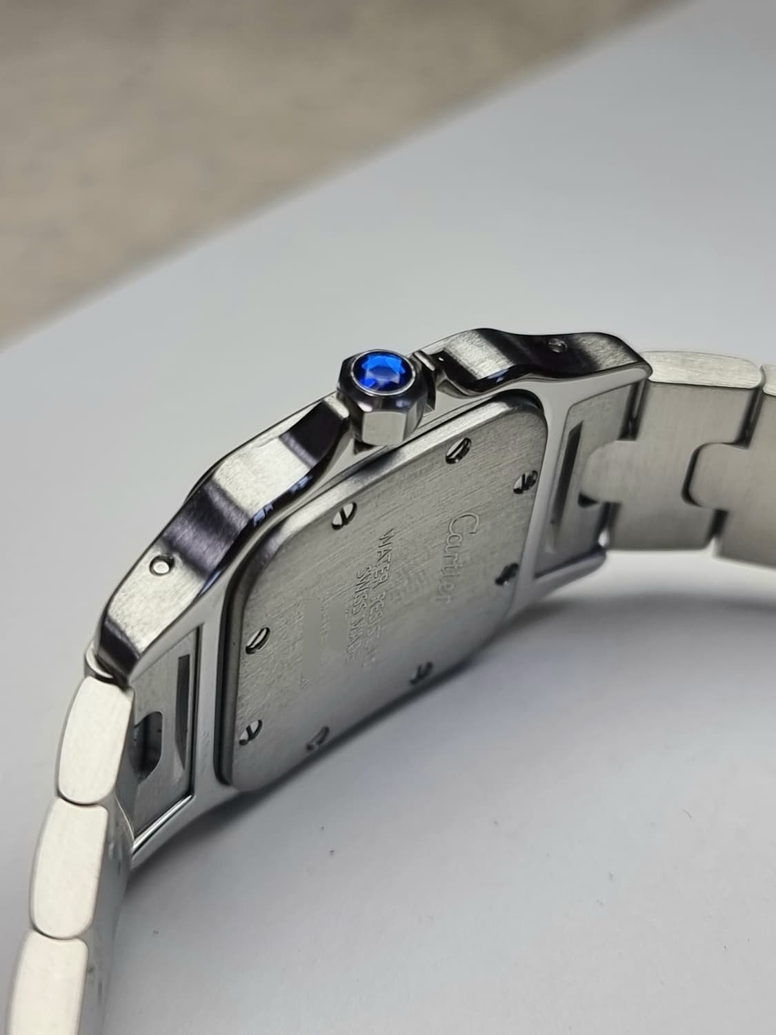 [까르띠에 정품보증서]산토스 갈베 18K 콤비 쿼츠 스몰 여성시계 12년 상품이미지5