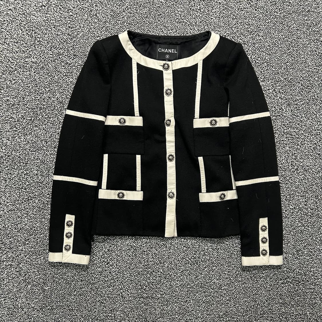 샤넬(Chanel)빈티지 크롭 트위드 자켓 상품이미지1