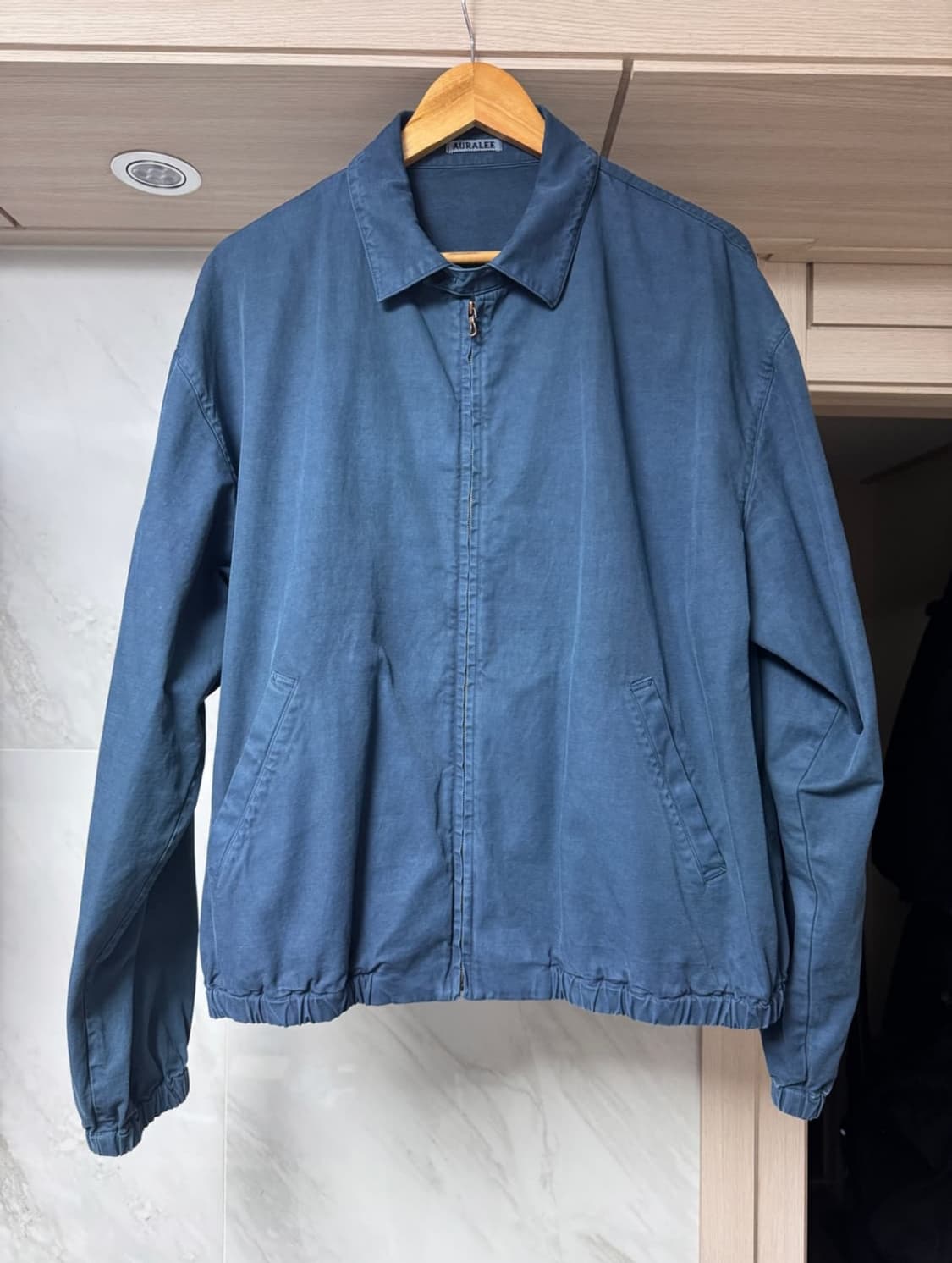 오라리 개버딘 스윙탑 블루5 상품이미지2