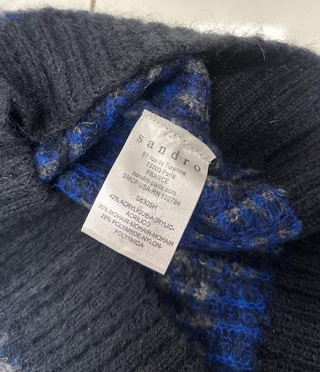 산드로 모헤어 카모니트 상품이미지6