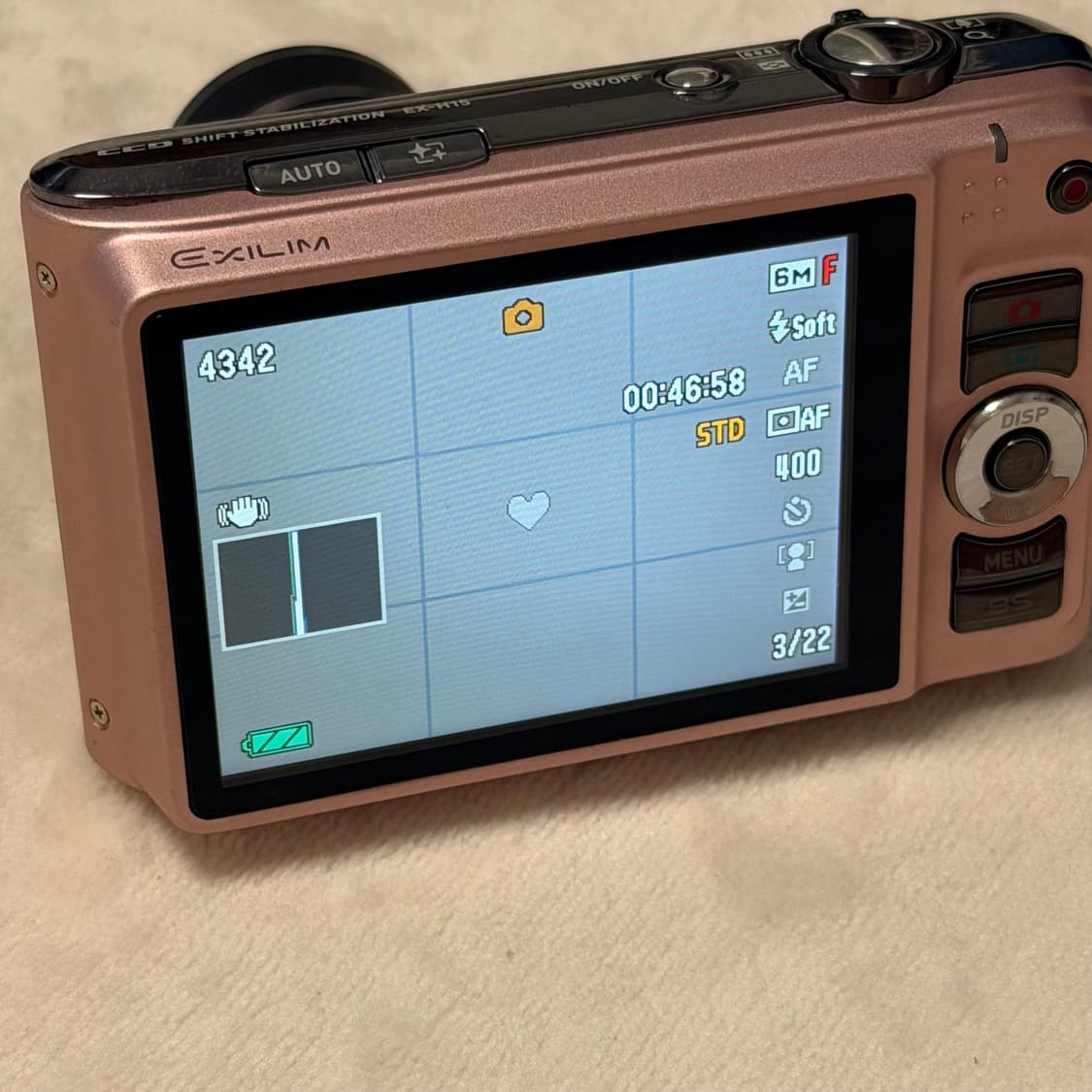 카시오 엑슬림 h15 핑크 풀박스 츄 디카 상품이미지6