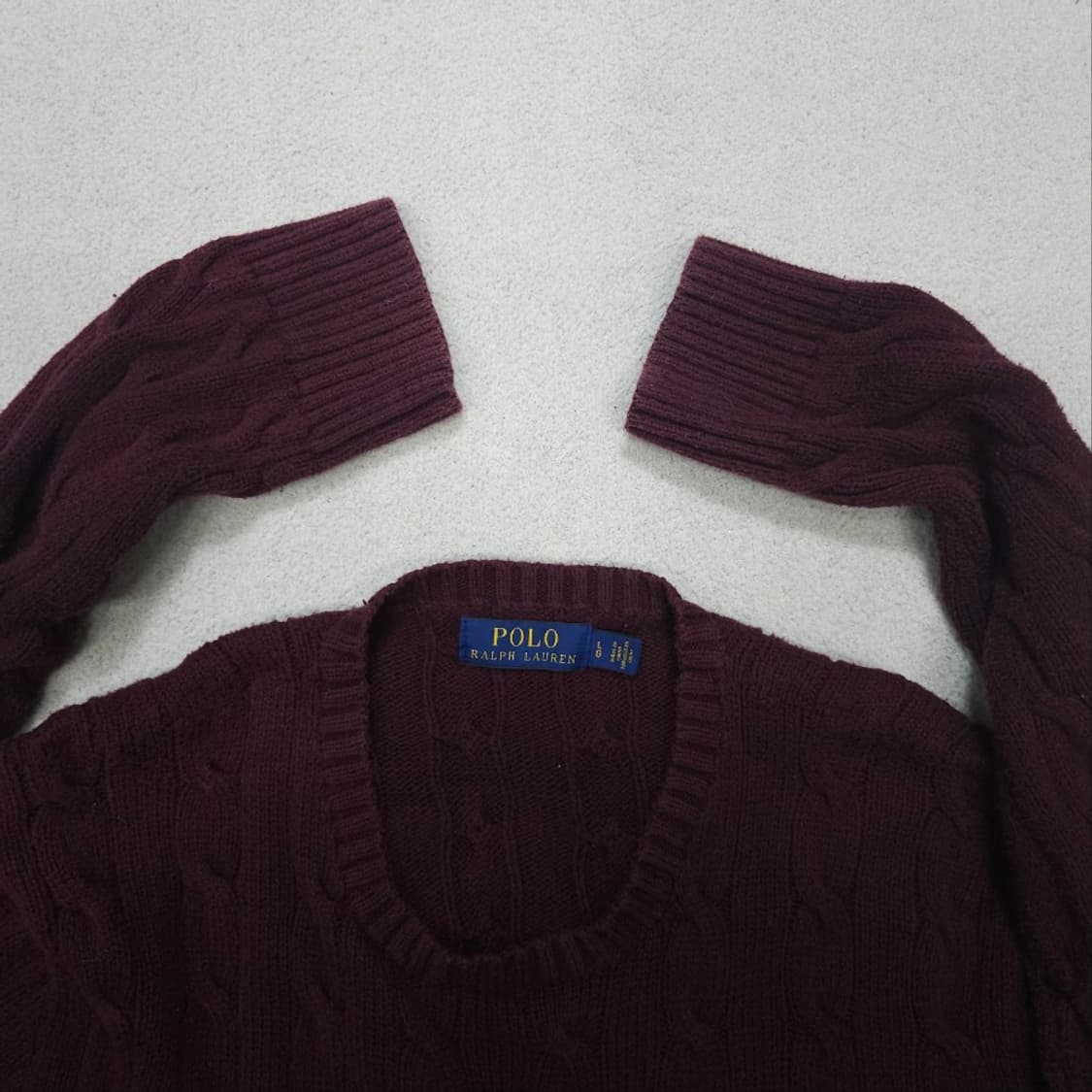 폴로 랄프 로렌 신형 케이블 니트 L 상품이미지4