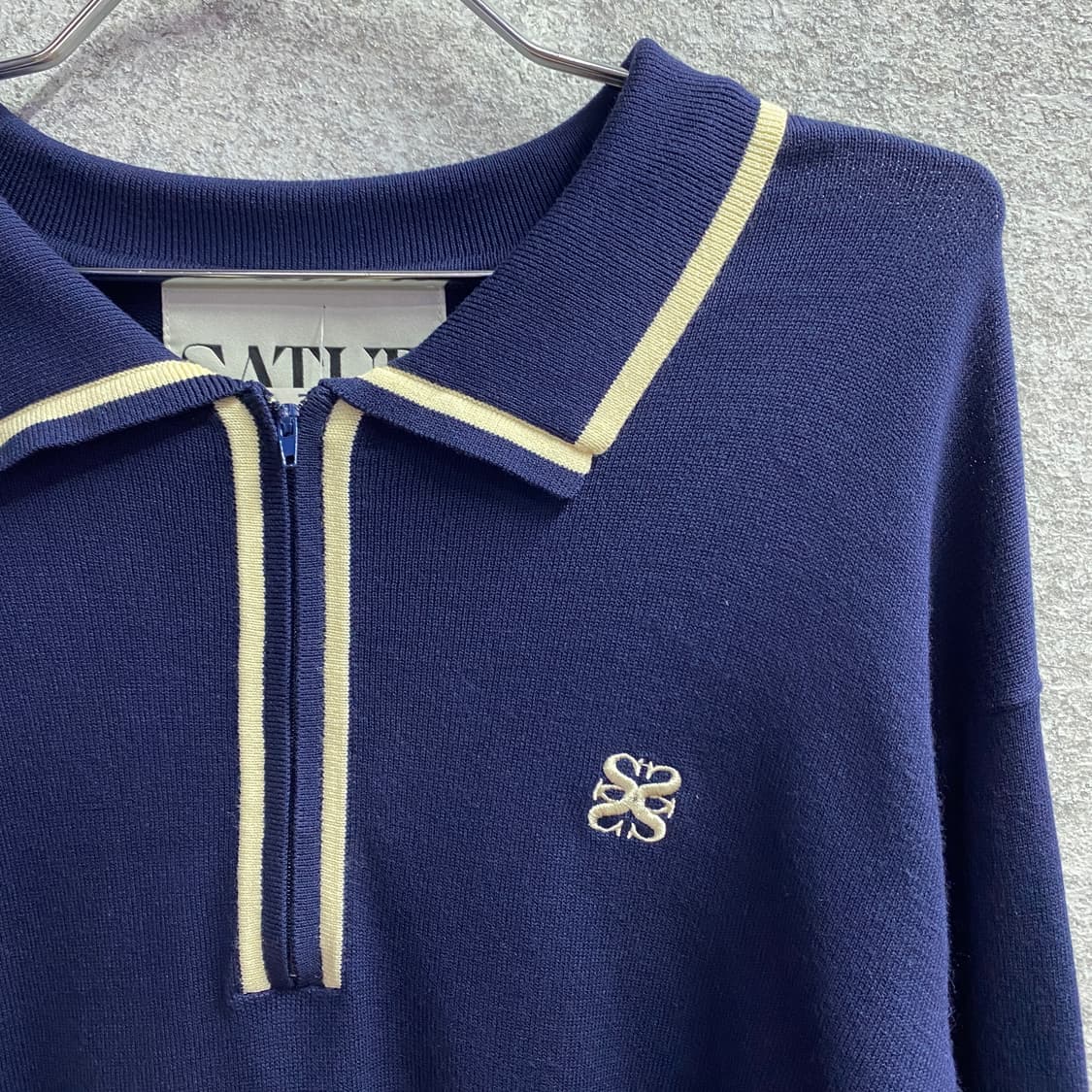 세터 더블린 언발란스 하프집업 니트 B4345 상품이미지3