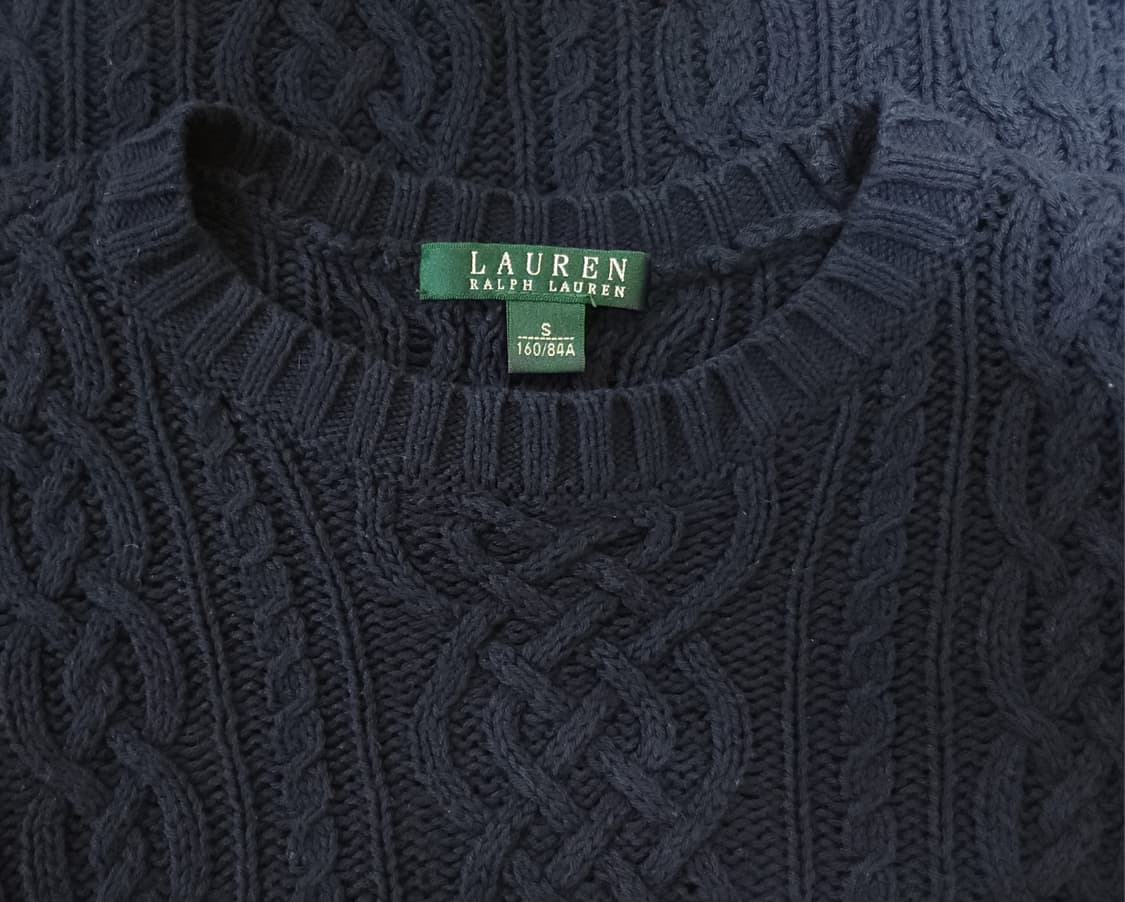 RALPHLAUREN 랄프로렌  패턴 니트 여성 S 네이비
 상품이미지7