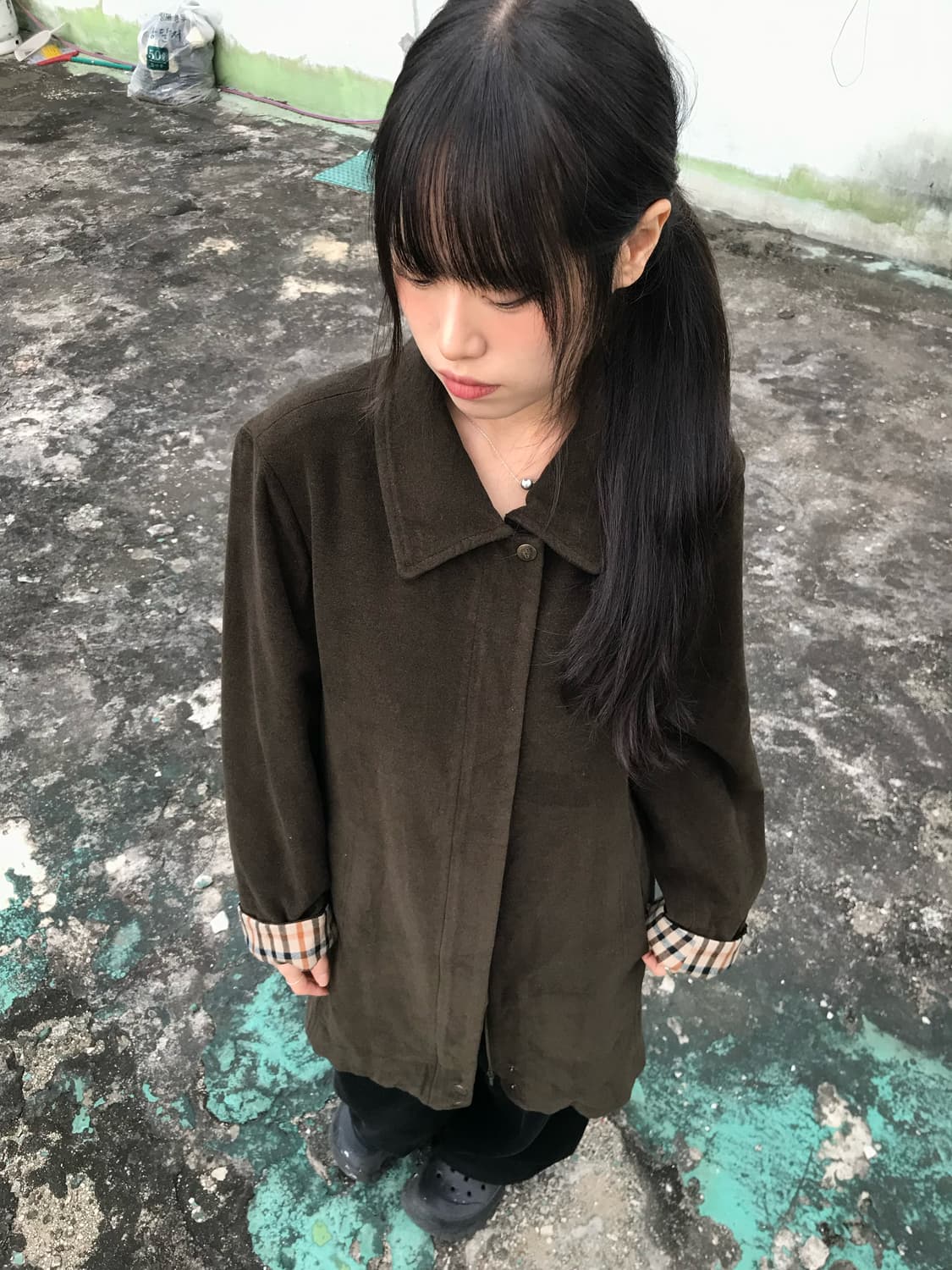 닥스 올리브 브라운 코트 상품이미지2