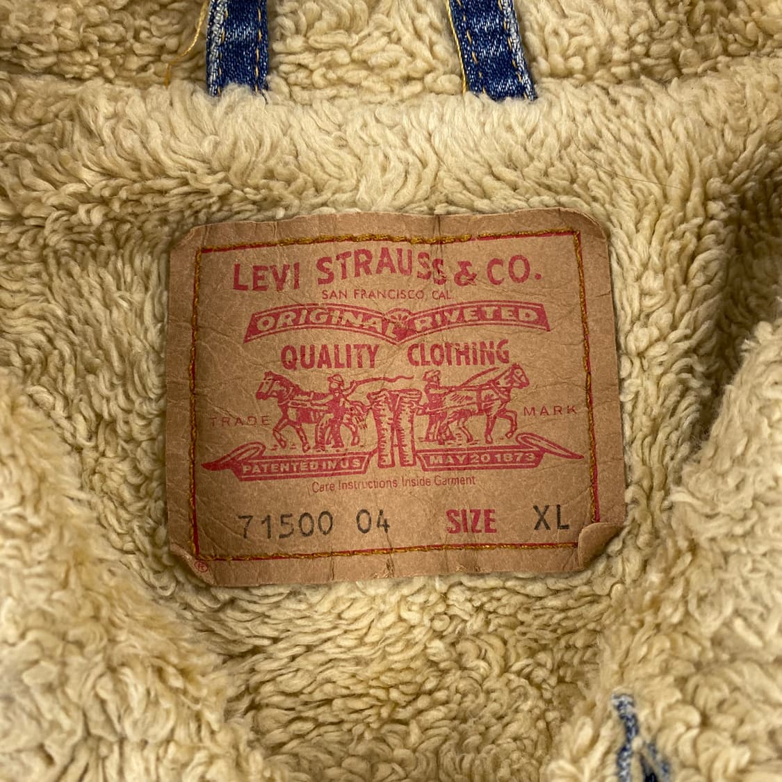 리바이스 00s 레드 탭 양털 데님 트러커 자켓 (105) 상품이미지9