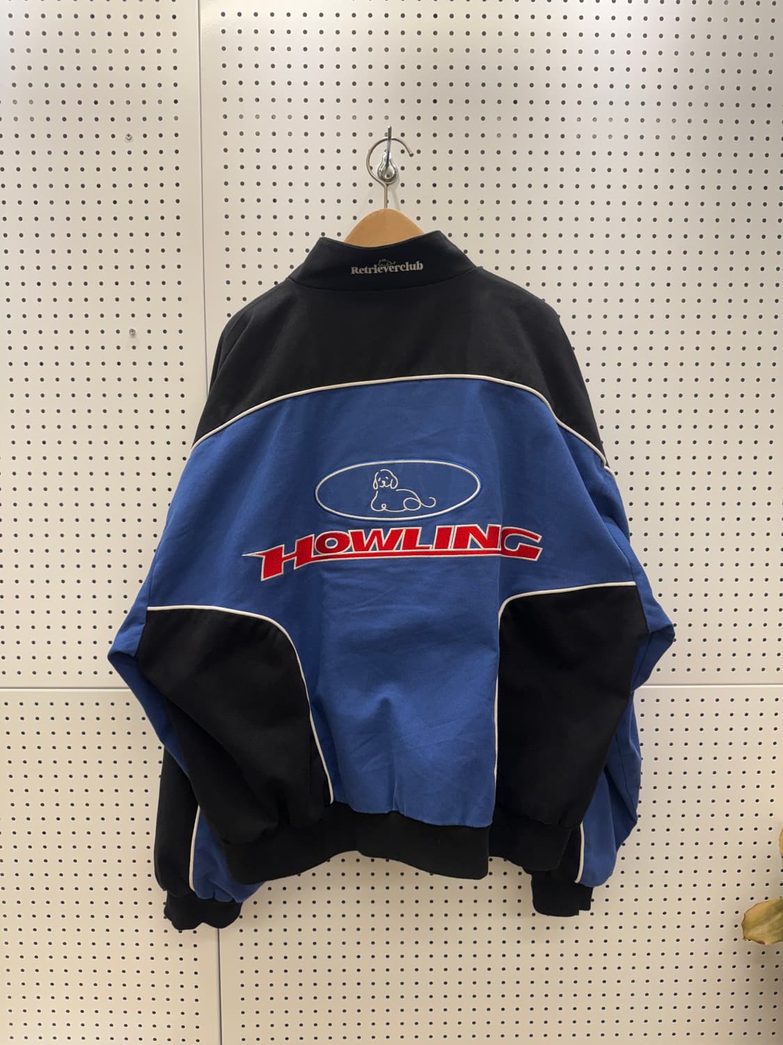 리트리버클럽 박시핏 배색 코튼 레이싱 자켓 U102  상품이미지3