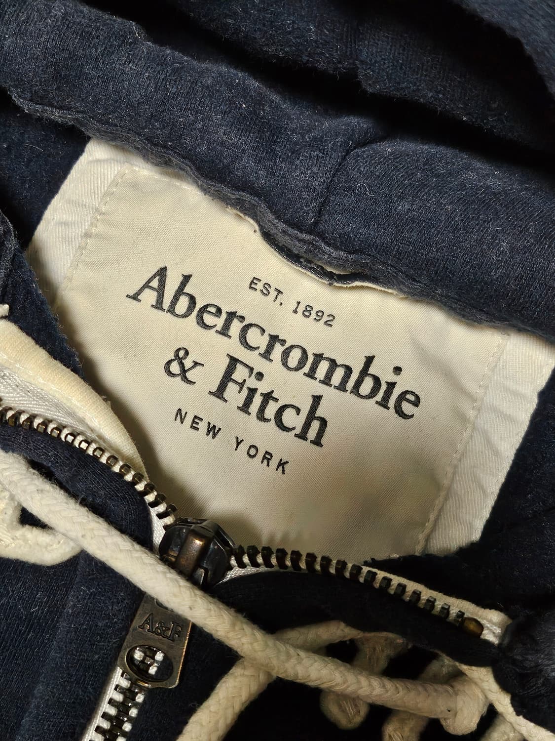 아베크롬비 핀터깔 아치로고 후드 집업 L 상품이미지2