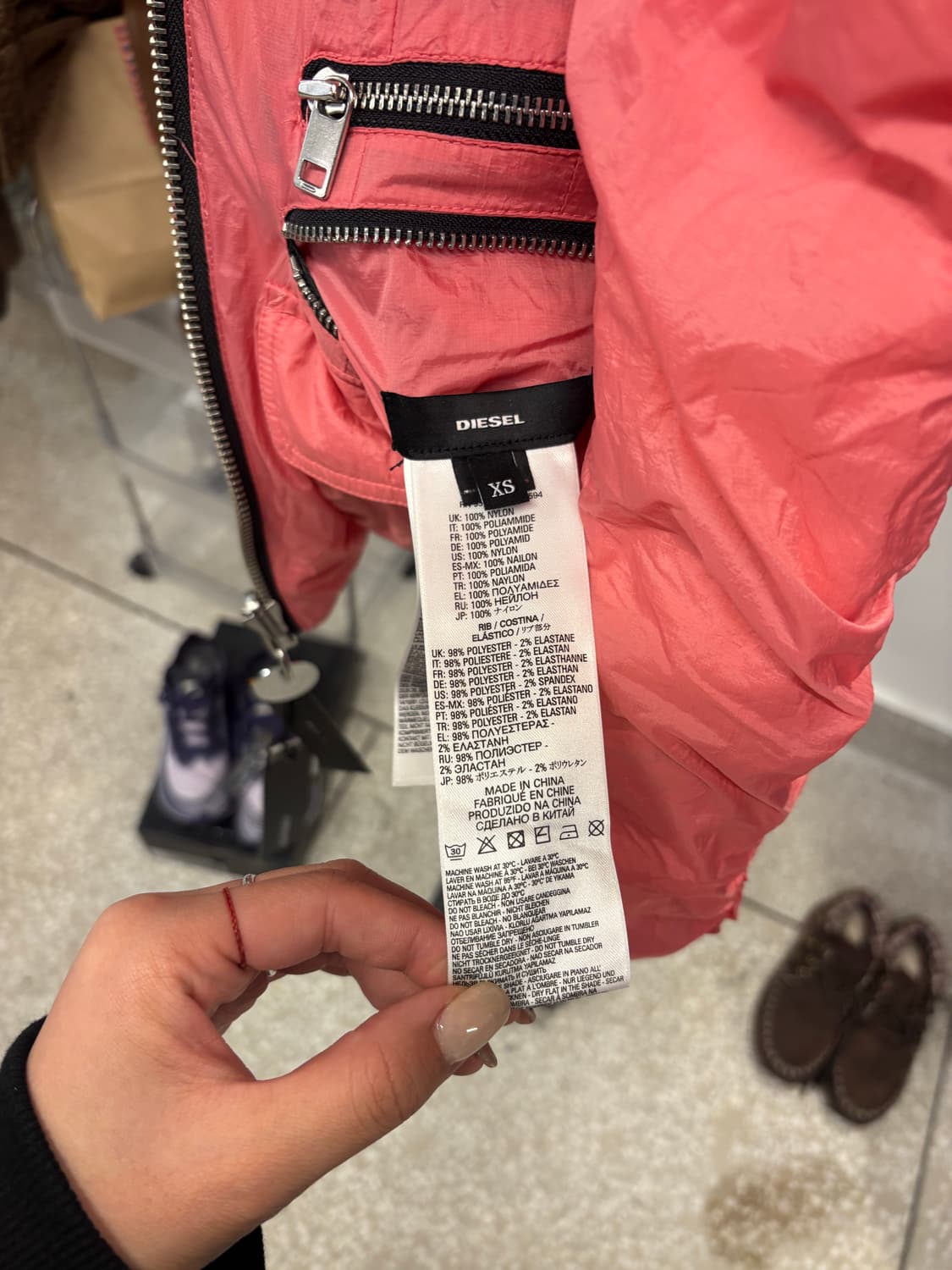 Diesel reversible padding jacket pink 상품이미지8