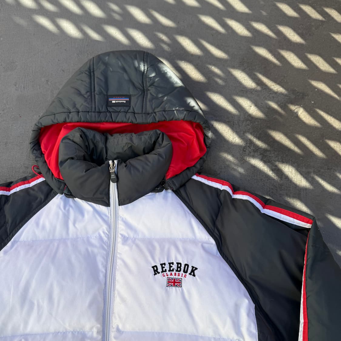 리복 클래식 배색 패딩 상품이미지2