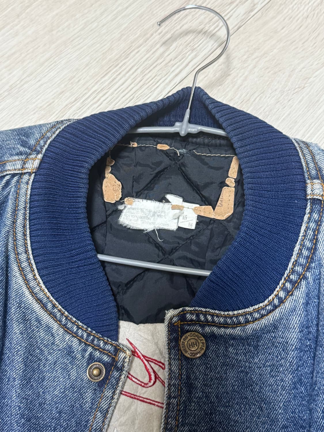 빈티지 데님 바시티 점퍼2024 상품이미지4