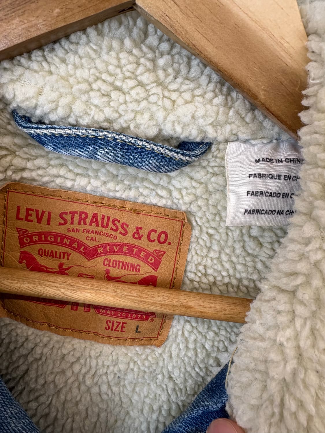 리바이스 데님 쉐르파 트러커 자켓 상품이미지7