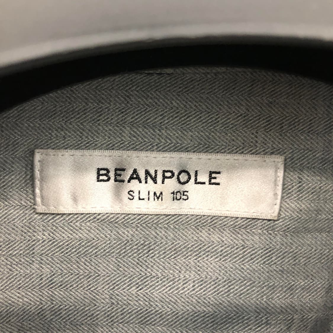 빈폴 자수로고 깅엄셔츠 105 그린 상품이미지5