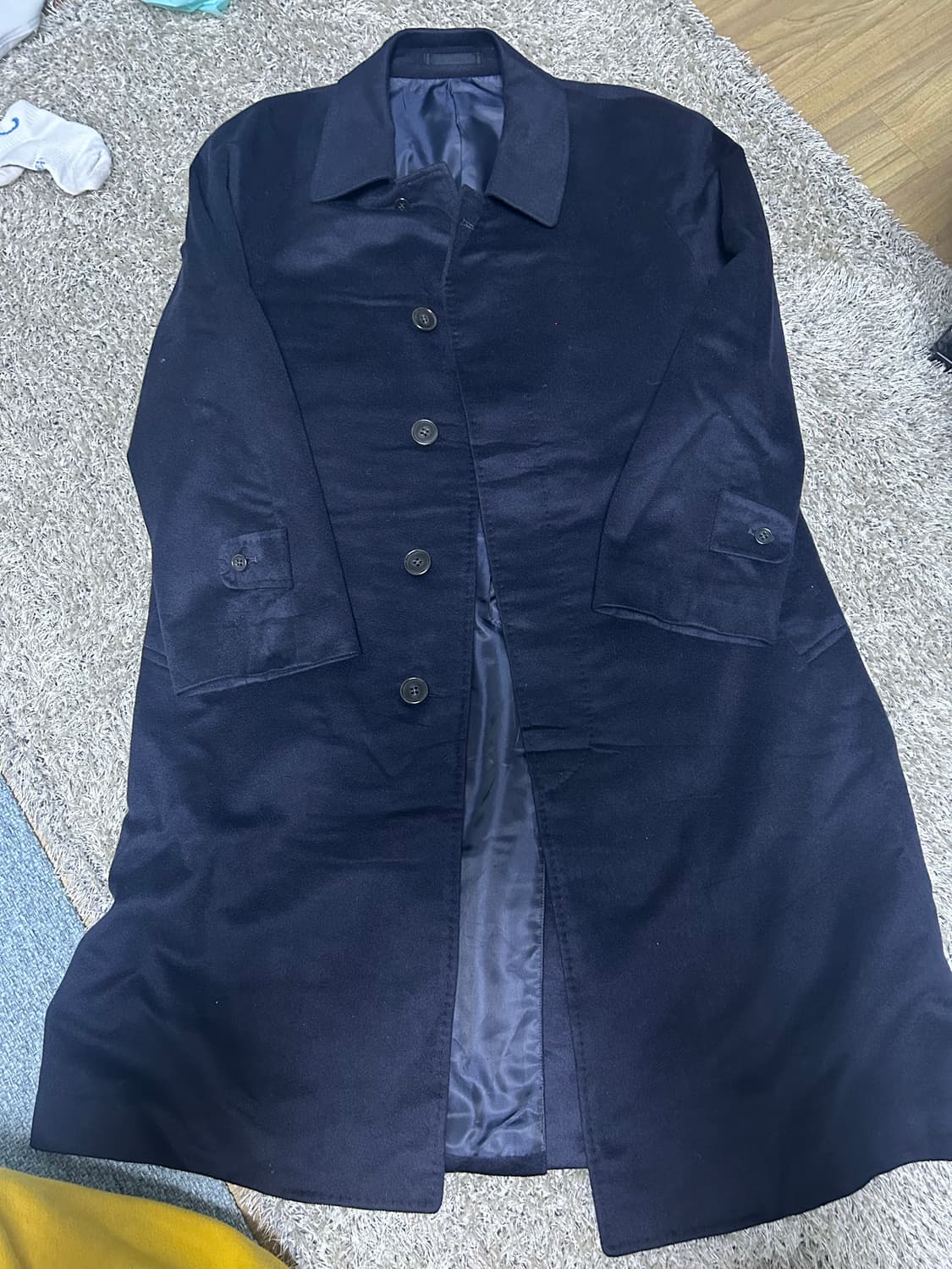 이태리제 에르메네질도 캐시미어 100프로 원단 코트 사이즈 105~110 상품이미지2