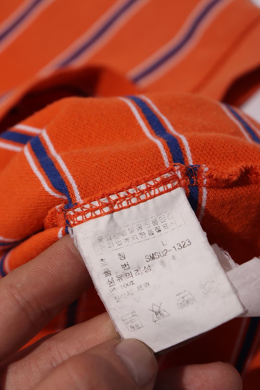 폴로 랄프 로렌 커스텀 핏 단가라 폴로 카라티 size L 상품이미지5