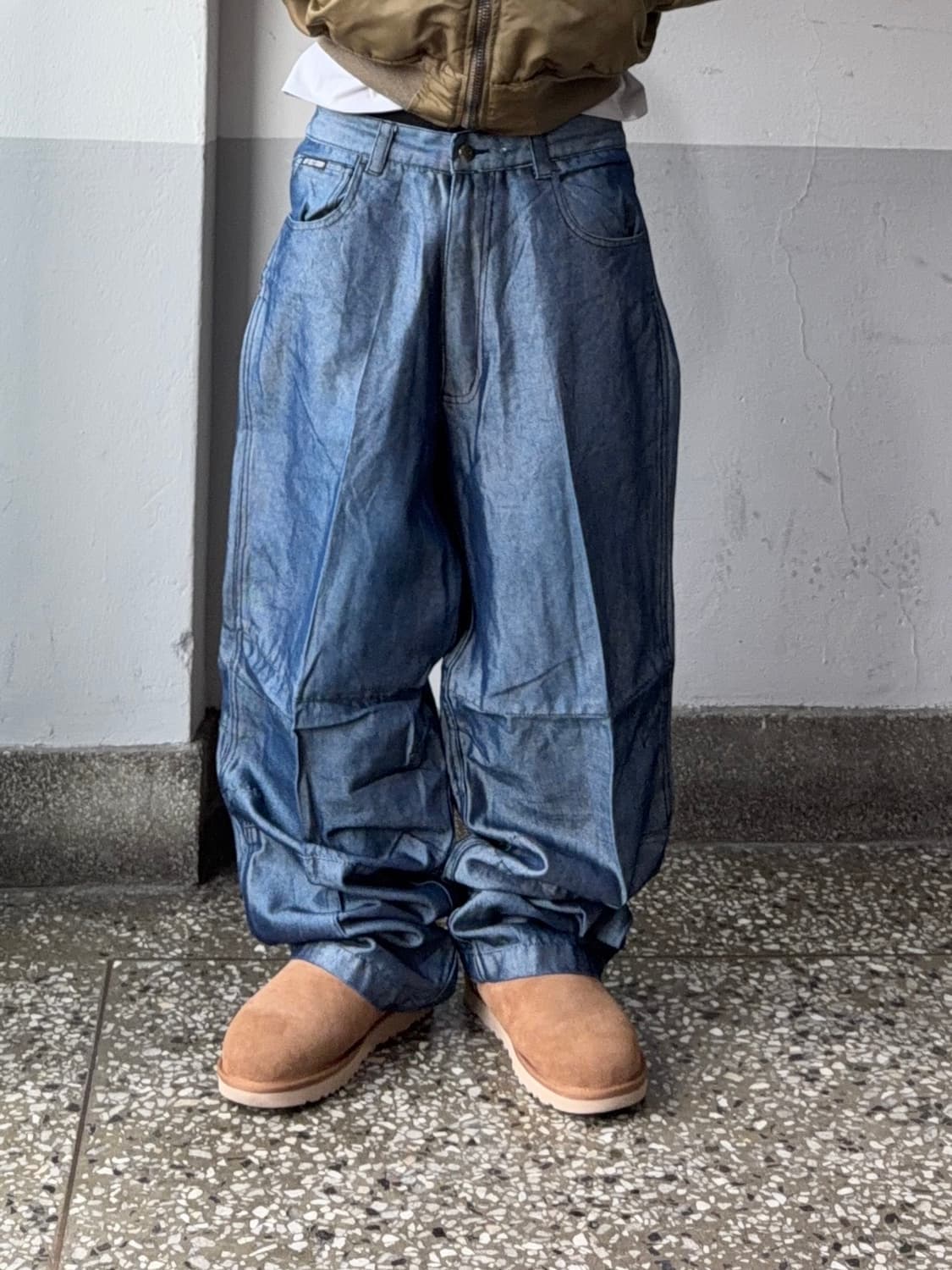 빈티지 코팅 힙합팬츠 상품이미지3