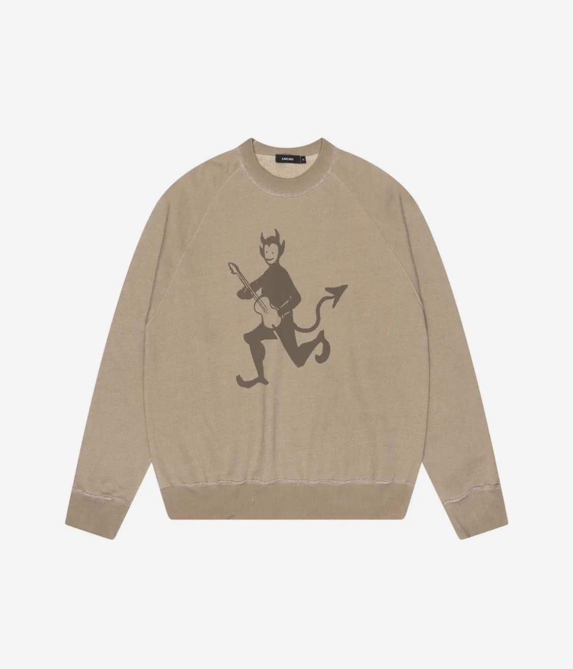 아캄 데빌 맨투맨 베이지 2 상품이미지1