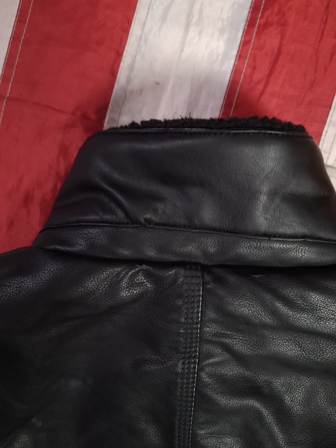 오리지날 리바이스 블랙 합성피혁 쉐르파 트러커자켓 상품이미지10