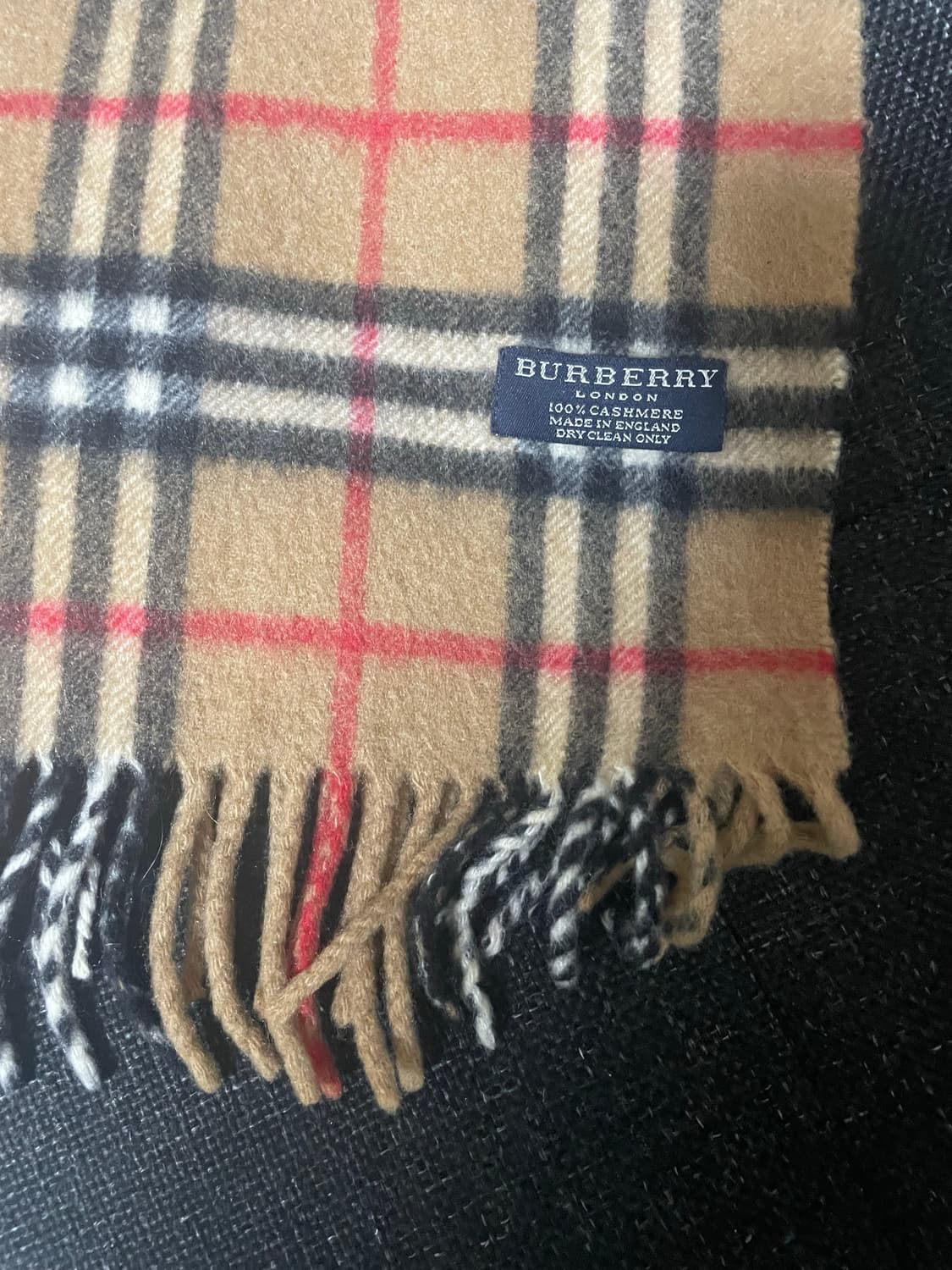 버버리 체크 캐시미어 스카프 상품이미지4