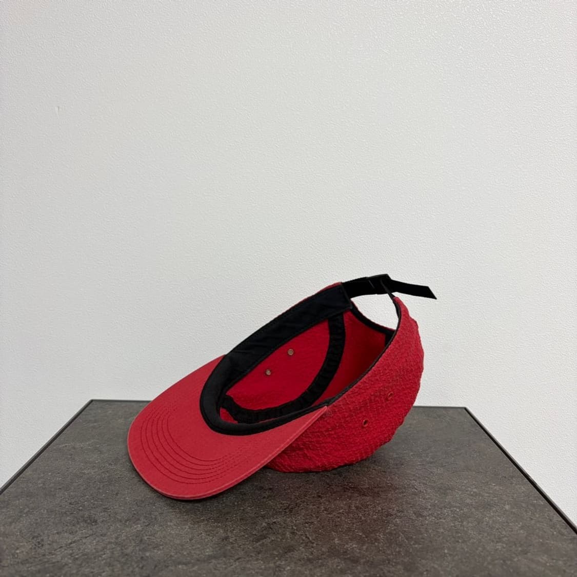 (OS) 슈프림 박스로고 캠프캡 모자 시어서커 워시드 레드 상품이미지6