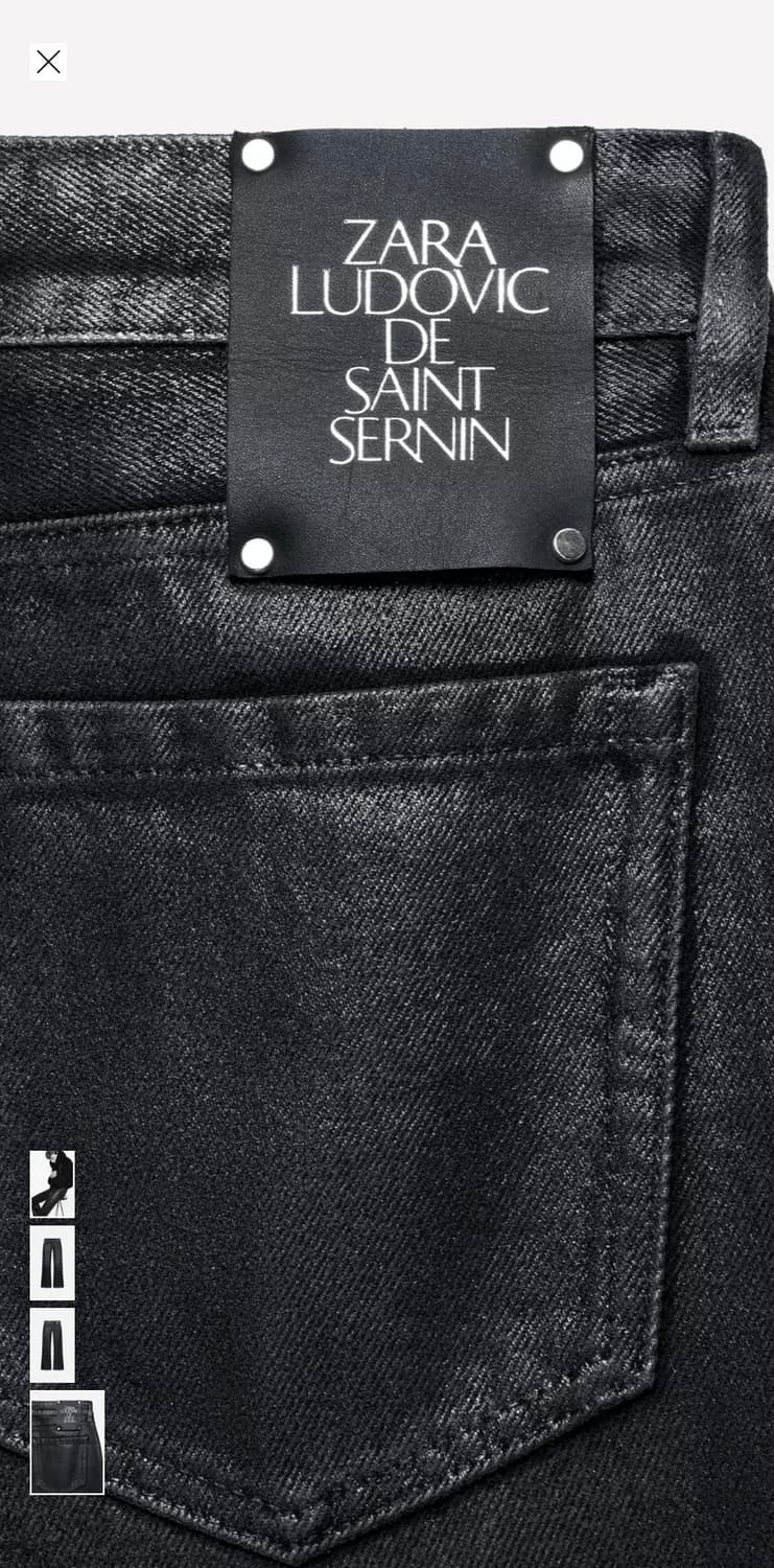 Ludovic de Saint Sernin 코팅 플레어핏 부츠컷 데님 진 상품이미지5