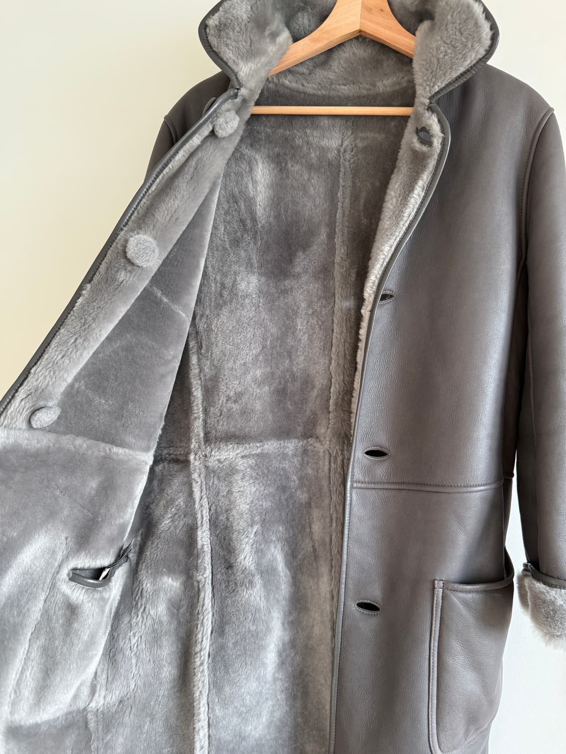 SIHWA 리얼 램스킨&퍼 무스탕 코트 상품이미지6