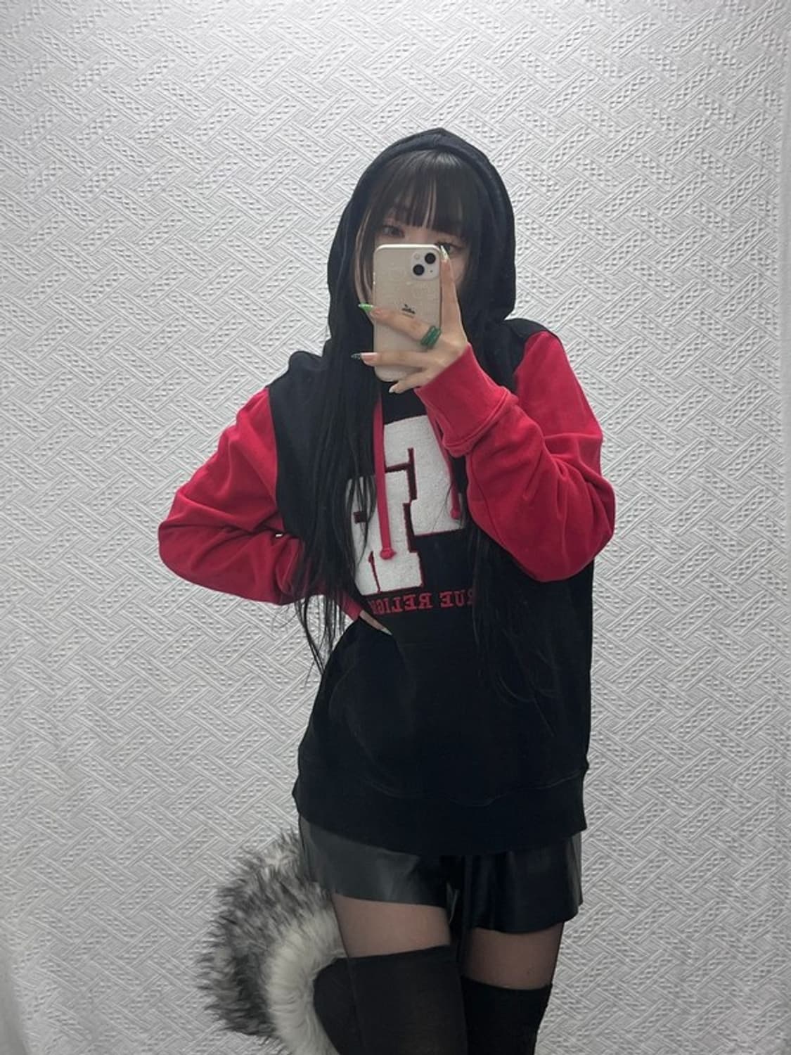 트루릴리전 빈티지 레트로 스트릿 양털로고 후드티 XL C09155 상품이미지2