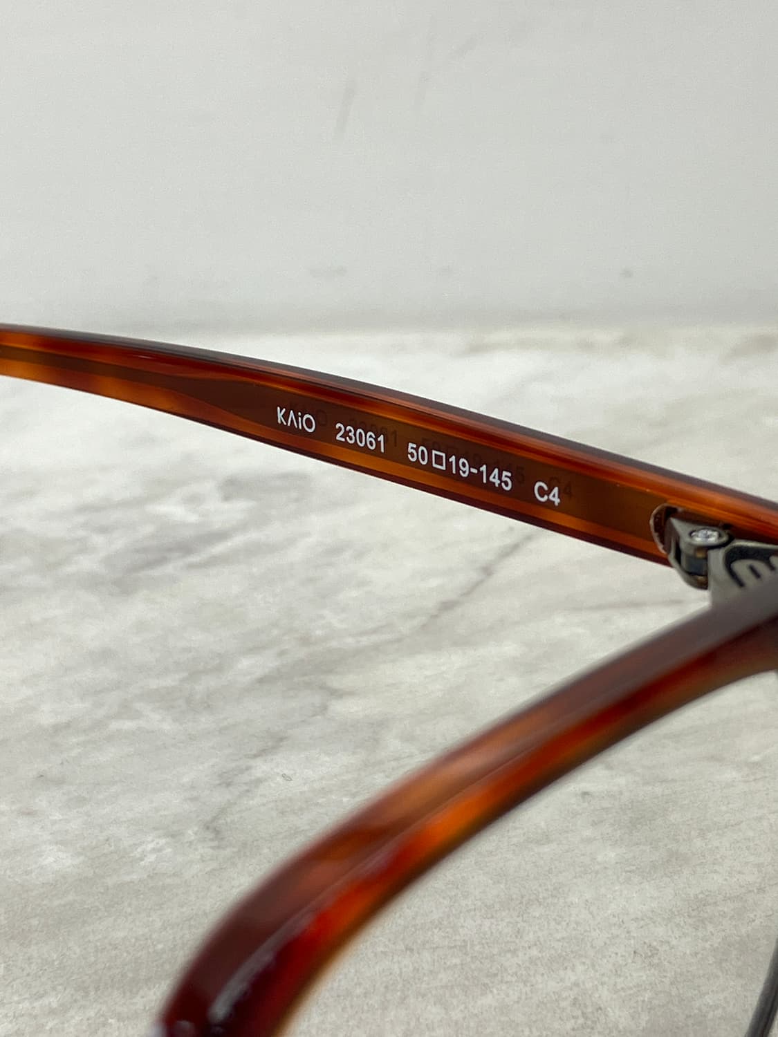 B32 카이오 KAIO 브라운 스틸 웰링턴 하금테 안경(23g) 상품이미지8
