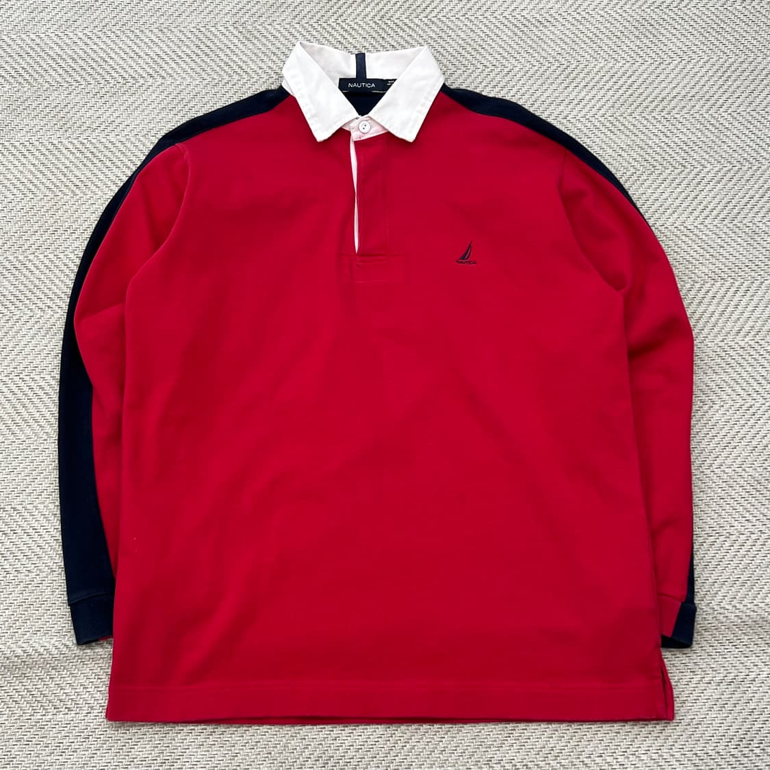 노티카 배색 럭비티 r2951 상품이미지1