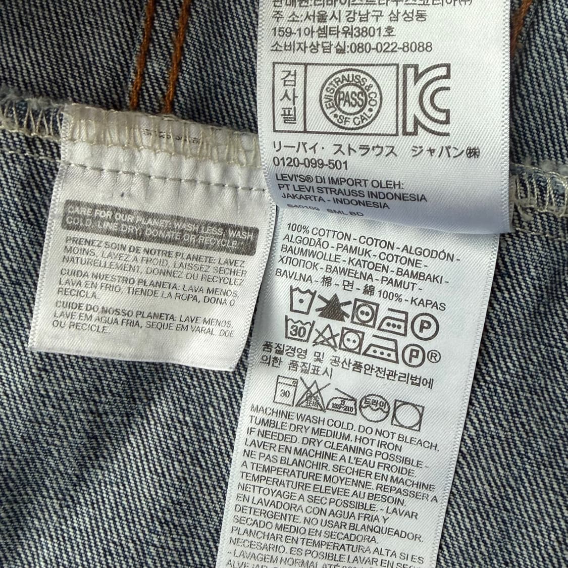 리바이스 72334 타입3 데님자켓 상품이미지5