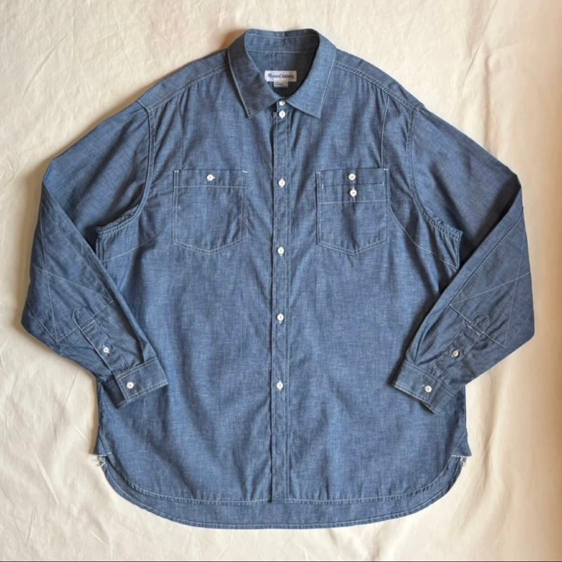 [XL 110-113] 데드스탁 네이머 클로딩 샴브레이 데님셔츠 상품이미지1