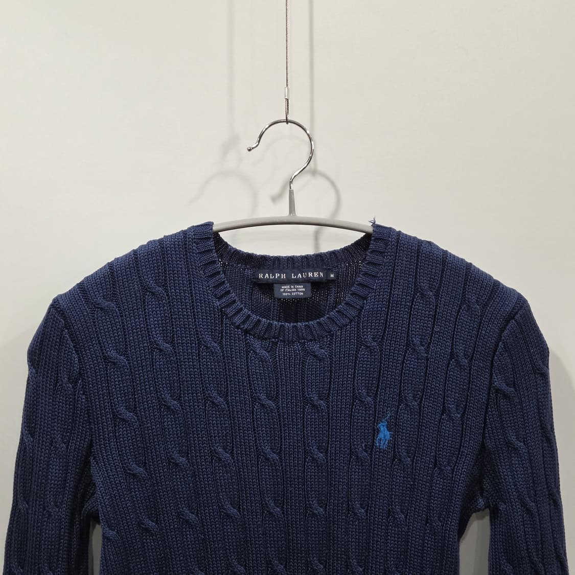 폴로랄프로렌 우먼 코튼 케이블 니트 M 상품이미지2