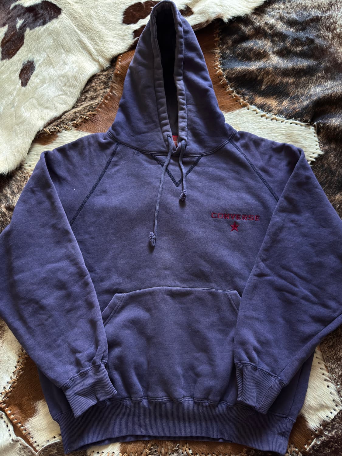 90s Converse All star Sunfaded Hoodie 상품이미지3