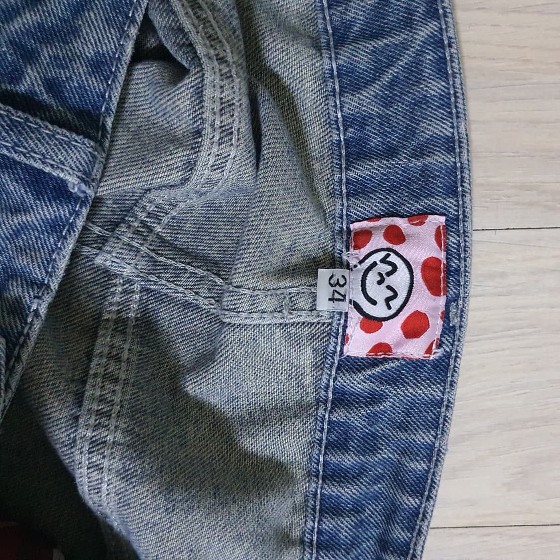 스타팀 워싱 배기 진 상품이미지5