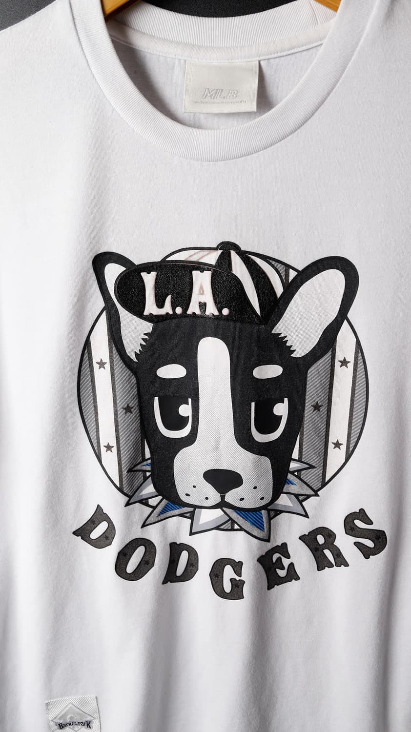 MLB 엘에이다져스 불독 프린팅 반팔 상품이미지2