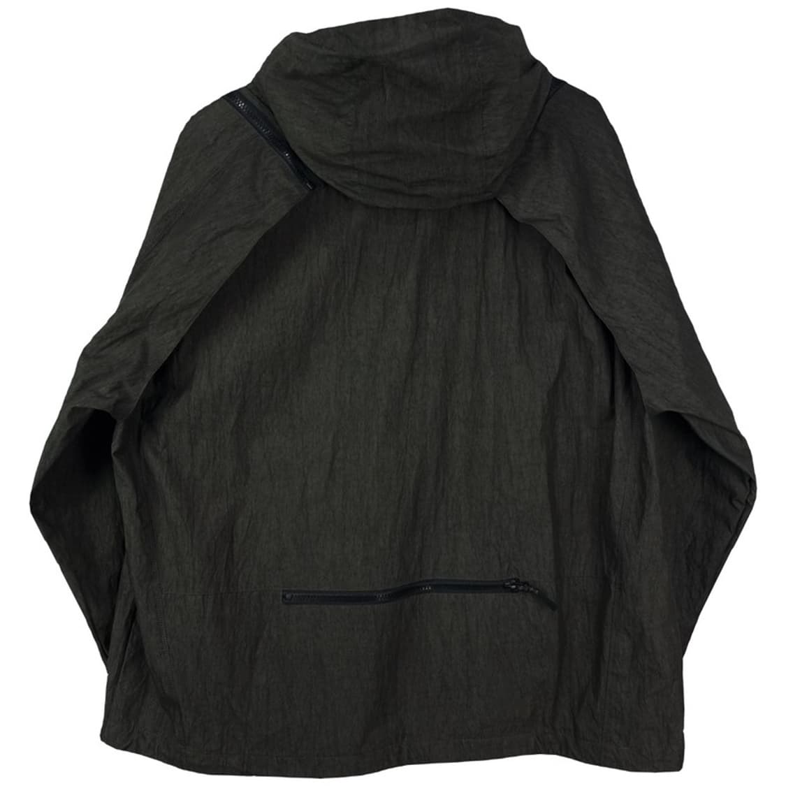 [크럼프] 오버핏 링클 나일론 후드 바람막이 자켓 딥카키 M18791 상품이미지3