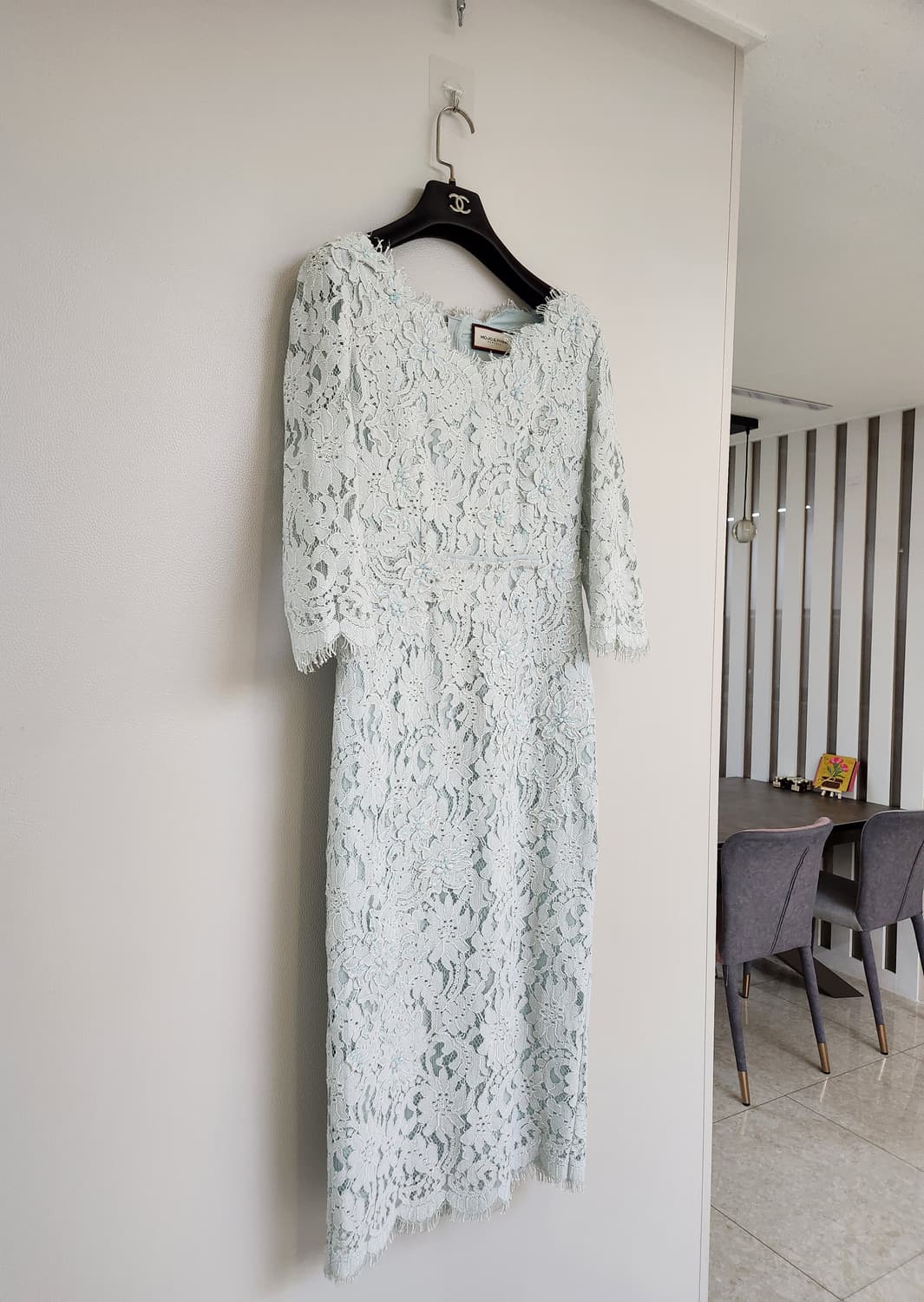 모조에스핀 비즈장식 레이스 원피스 55사이즈 상품이미지3