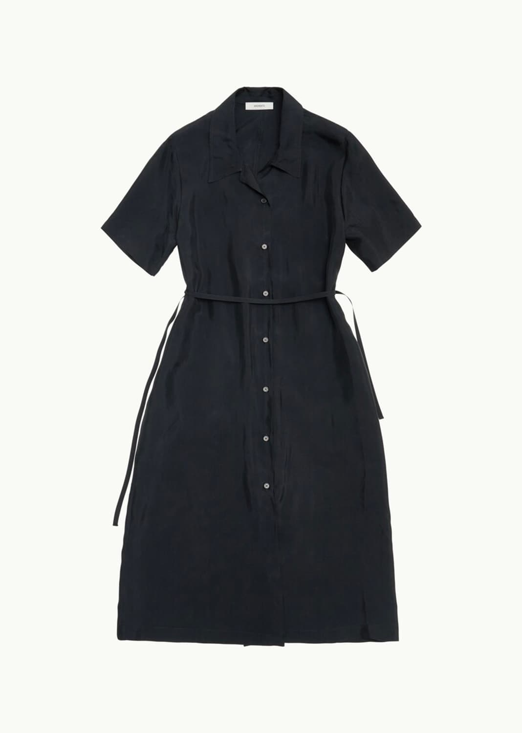 아모멘토 AMOMENTO 큐프라 셔츠 드레스 블랙 상품이미지1