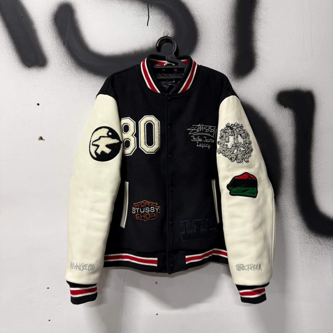 스투시 x 아워레가시 x 데님티어스 TTL 바시티 자켓 상품이미지1