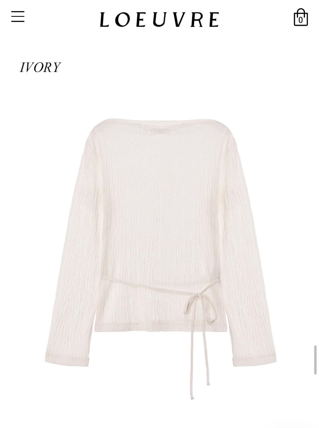 루에브르 Crease Jersey Top 상품이미지7