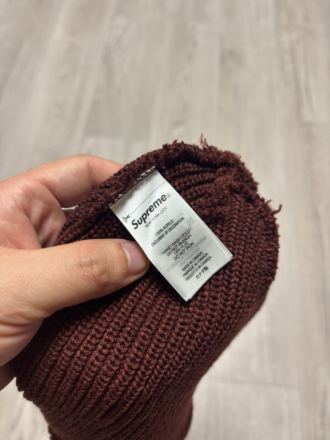 [os] 슈프림 루즈 게이지 비니 브라운 24fw 상품이미지3